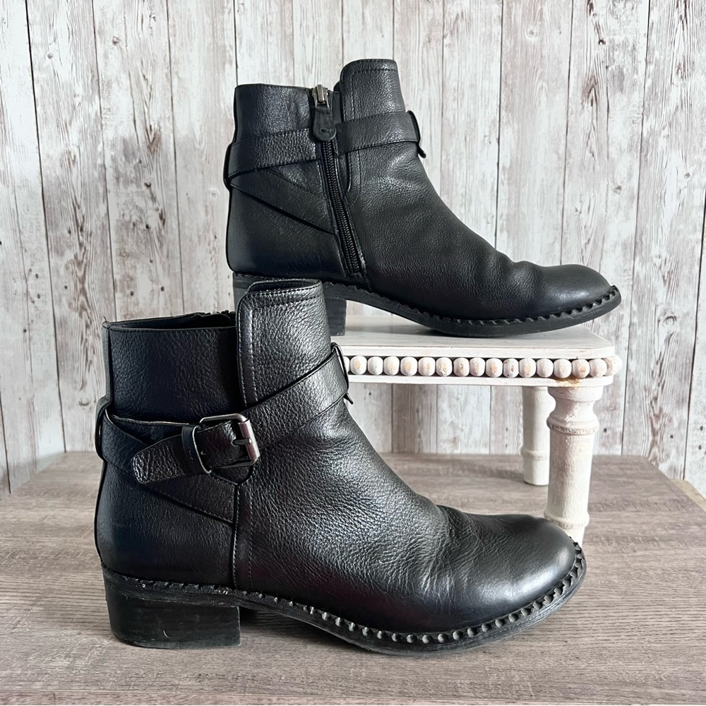 Gentle Souls Women’s Leather Moto Boots Size 9